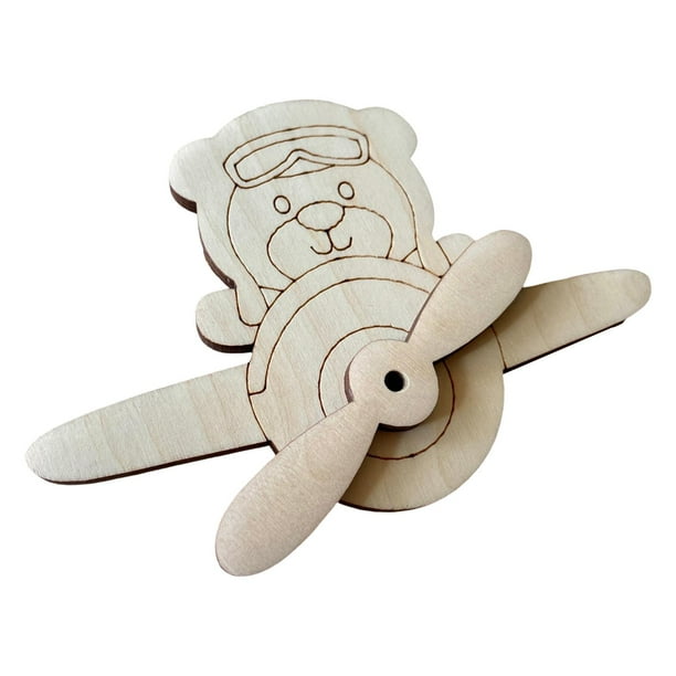 Tablero de actividades para niños, accesorios de bricolaje, juguete artesanal de madera para recuerdos de fiesta. Plano