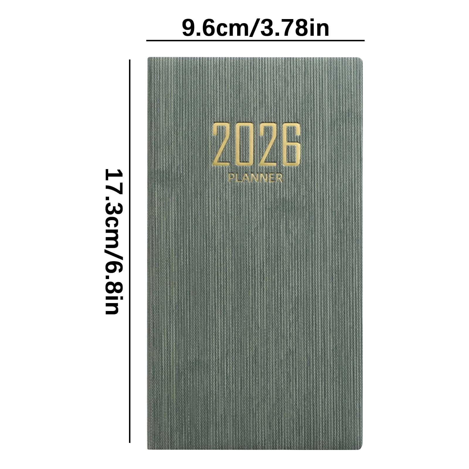 HBBKVI Notebook, A6 Mini Notebook Organizer Planner Daily Planner Notebook Travel Diary