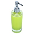 thumbnail image 5 of Bathroom Accessories Thick Acrylic Plastic Cup, Toothbrush Holder, soap Dispenser, soap Plate, Four Piece Set of Bathroom Supplies, Cylindrical Type Simple Style (Green), 5 of 8