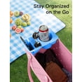 thumbnail image 2 of Half Topper Tray for Bogg Bag X Large, EVA Phone Holder and Cup Holder Compatible with 40oz Tumbler, Organizer Tray Accessory for Beach Tote Bag, 2 of 7
