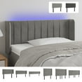 thumbnail image 3 of vidaXL LED Headboard Bed Headboard Home Bedroom Upholstered Headboard Velvet, 3 of 58