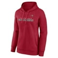 thumbnail image 2 of Women's Fanatics Red Tampa Bay Buccaneers Iconic Cotton Fleece Checklist Pullover Hoodie, 2 of 3