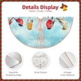 thumbnail image 5 of Kll Winter Birds On The Fence Christmas Tree Skirt 48",Party Decorations Farmhouse For Christmas Decorations Holiday Party, 5 of 8