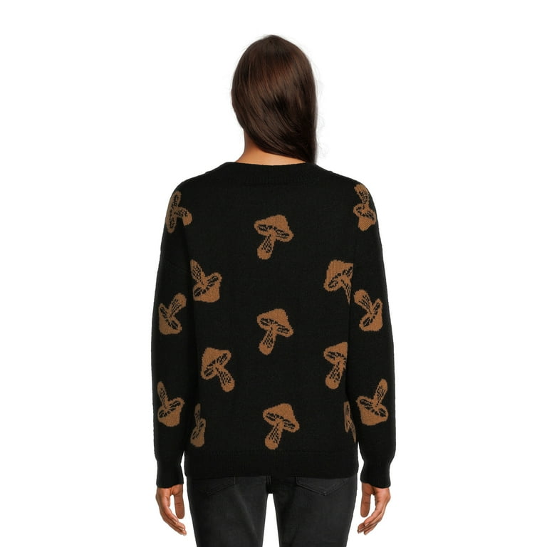 No Boundaries Juniors Conversational Pullover Sweater Midweight