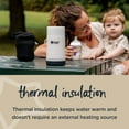 thumbnail image 6 of Tommee Tippee Closer to Nature Portable Travel Baby Bottle and Food Warmer, Stainless Steel Flask, 6 of 11