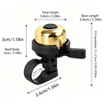 thumbnail image 4 of Ohmyroo Aluminum Alloy Bike Bell, Bicycle Handlebar Horn For Adults Kids, Mountain Road Bike Cycling Safety Ringer With Quick Screwdriver Mount Install, 4 of 6
