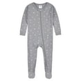 thumbnail image 3 of Gerber Baby & Toddler Neutral Snug Fit Footed Cotton Pajamas, 2-Pack, 0/3 Months - 5T, 3 of 7