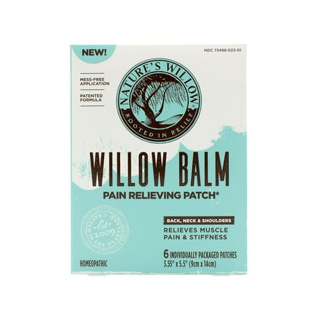Nature’s Willow Willow Balm Pain Relieving Patch, 6 Count