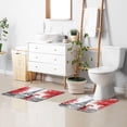 thumbnail image 4 of Luxury Bathroom Rug Set 2 PCS, Oil Painting Paris Soft Absorbent Bath Rug and U-Shaped Toilet Rug, Non-Slip Bath Carpet, Machine Wash Dry, Bath Mats for Bathroom, 17.3"x13.4"+23.6"x15.7", 4 of 4