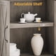 thumbnail image 4 of Compact 5-tier estilo rural wood estante de libros abiertos estantes & doors para vintage para exposición in living rooms bedrooms apartments & offices (gray), 4 of 7