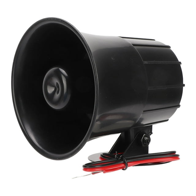 Alarme Filaire avec Support, Résistant à la Chaleur 110dB 15W 60 Réglable 6 à 12VDC Klaxon d'Alarme Extérieur pour Ascenseur pour Sécurité Domestique