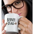 thumbnail image 2 of 3dRose, Berner Dad - Bernese Mountain Dog - doggie by breed - brown muddy paw prints - doggy lover pet owner, 11oz Mug, 2 of 7
