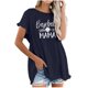thumbnail image 1 of Camiseta de manga corta estampada casual para mujer OAVQHLG3B Store  lin121212, 1 of 5