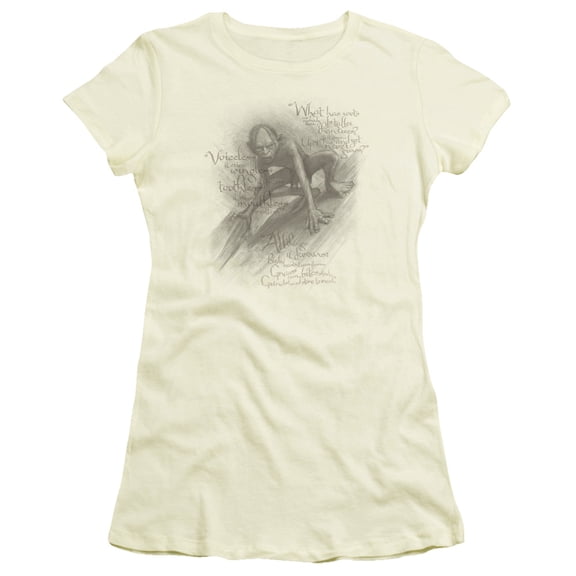 The Hobbit Riddle S/S Junior Women's T-Shirt Sheer Cream