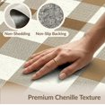 thumbnail image 6 of ODIKA 6'x9' Washable Area Rug Nursey Plaid Checkered Alternating Squares Neutral Farmhouse for Family Room, Living Room, Master Bedroom, Non-Slip, Easy Care, 6 of 7