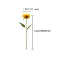 thumbnail image 3 of Wosthever Girasoles artificiales Flores Ramo falso Simulación Rama única Festival al aire libre de Navidad Fiesta Decoración para el hogar Decoración Wosthever HA084331-00, 3 of 6