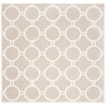 thumbnail image 2 of SAFAVIEH Cambridge Joss Geometric Circles Wool Area Rug, Beige/Ivory, 8' x 8' Square, 2 of 7