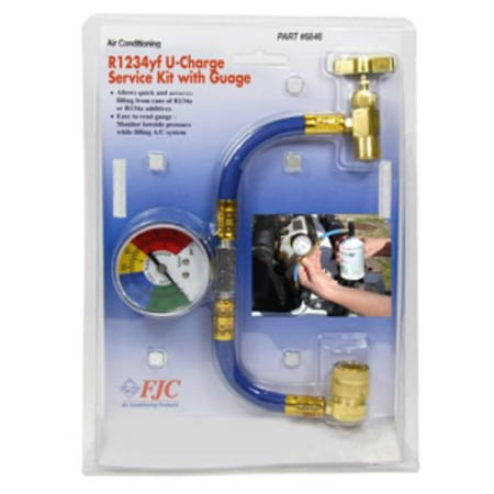 Hackle Gauge - Fjc, Inc. 6846 R1234yf U Charge Hose With Gauge