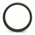 thumbnail image 2 of Titanium Polished 8mm Black IP-plated with Satin Stripes Band Ring 9 Size, 2 of 6