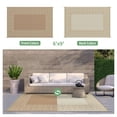 thumbnail image 2 of DEORAB 6'x9' Outdoor Rugs Waterproof Patio Reversible Plastic Carpet Camping Outside Mat For Garden RV Camping Porch Deck Backyard, Brown & Beige, 2 of 7