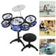 thumbnail image 4 of 1 juego de minibatería de jazz para niños, instrumentos musicales realistas para niños pequeños, divertido kit de batería para bebés, juguete musical para niños y niñas pequeños, 4 of 7