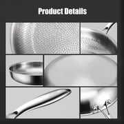 Fazipu 11.8 in Titanium Hammered Pan Pro with Lid, Multifunctional Ultra-Durable Scratch-Resistant Non Stick, Even Heating For Cooking (XL)