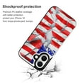 thumbnail image 2 of Compatible with iPhone 11 12 13 mini 14 15 16 Pro Max Plus Wallet Case with Card Holder, PU Leather Kickstand Card Slots Case ( American Flag, iPhone 14 Plus), 2 of 7