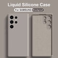 thumbnail image 2 of Luxury Liquid Silicone Phone Case For Samsung Galaxy S22 S21 S23 S24 Ultra A34 A52 A54 5G Cases Shockproof Protective Soft Cover, 2 of 5