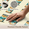 thumbnail image 6 of ODIKA 3'x5' Washable Area Rug Fish Vintage Fishing Canned Retro Nautical Sardine Tin Bathroom for Hallway, Laundry Room, Non-Slip, Flatweave, Easy Care, 6 of 7