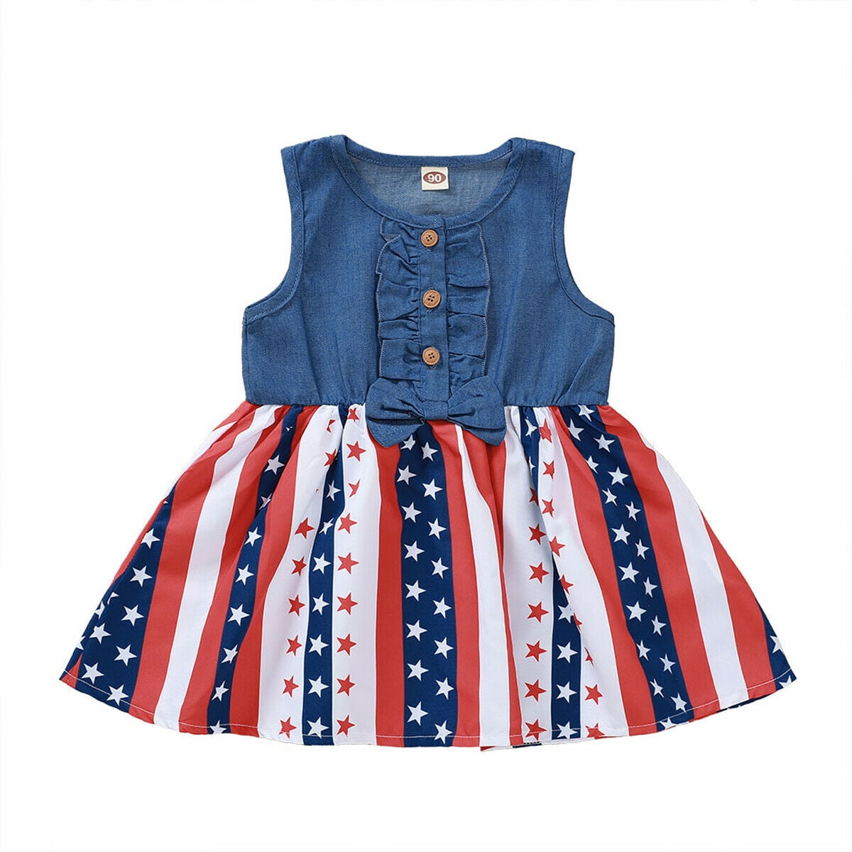 denim frock for baby girl