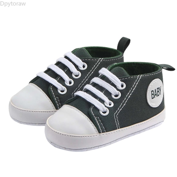 Dpytoraw Breathable Soft Sole First Canvas Shoes For Babies Lightweight Flexible Non Slip Infant Sneakers For Toddler Boys Girls Baby Sneakers Size 4
