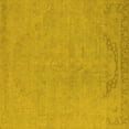 thumbnail image 1 of Ahgly Company Machine Washable Indoor Square Oriental Yellow Industrial Area Rugs, 3' Square, 1 of 4