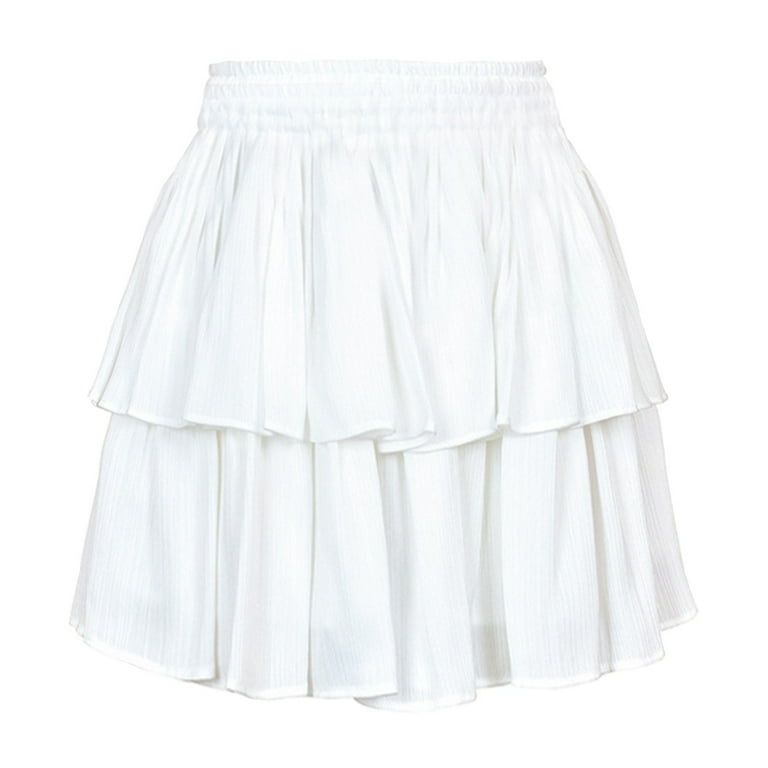 White ruffle sales skirt 6x6