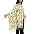 thumbnail image 4 of Lsque Summer and sea Pattern Women's Traditional Scarf Wrap Tassel Shawl Fringes Neck Head Shawl Retro Scarf, 4 of 8