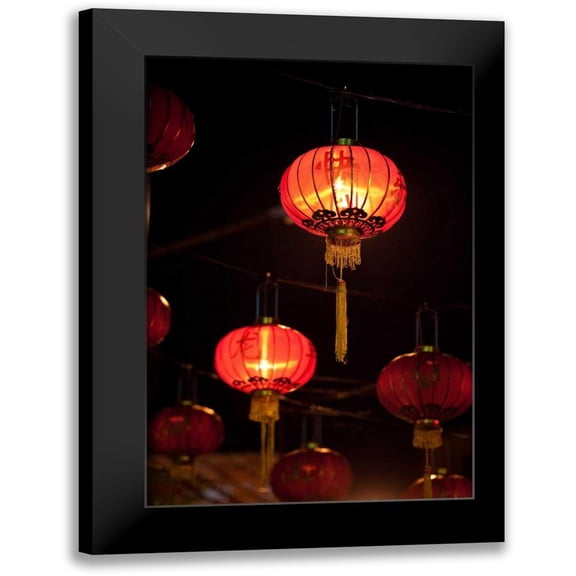 Berzel, Erin 11x14 Black Modern Framed Museum Art Print Titled - Chinese Lanterns II