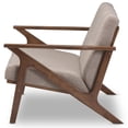thumbnail image 4 of Baxton Studio Bianca Tufted Loveseat in Light Gray and Walnut Brown, 4 of 9