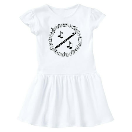 

Inktastic Flute Music Gift for Flutist Gift Baby Girl Dress