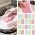 thumbnail image 3 of 6pc All-Purpose Sponges,Non Scratch,Cleaning and Wiping Cloths, Oil Removal Cleaning Pad Scrubbing Pad Dish Sponge,Multi Surface Non Metal Dish Scouring Scrubbers for Fast Cleaning, 3 of 9