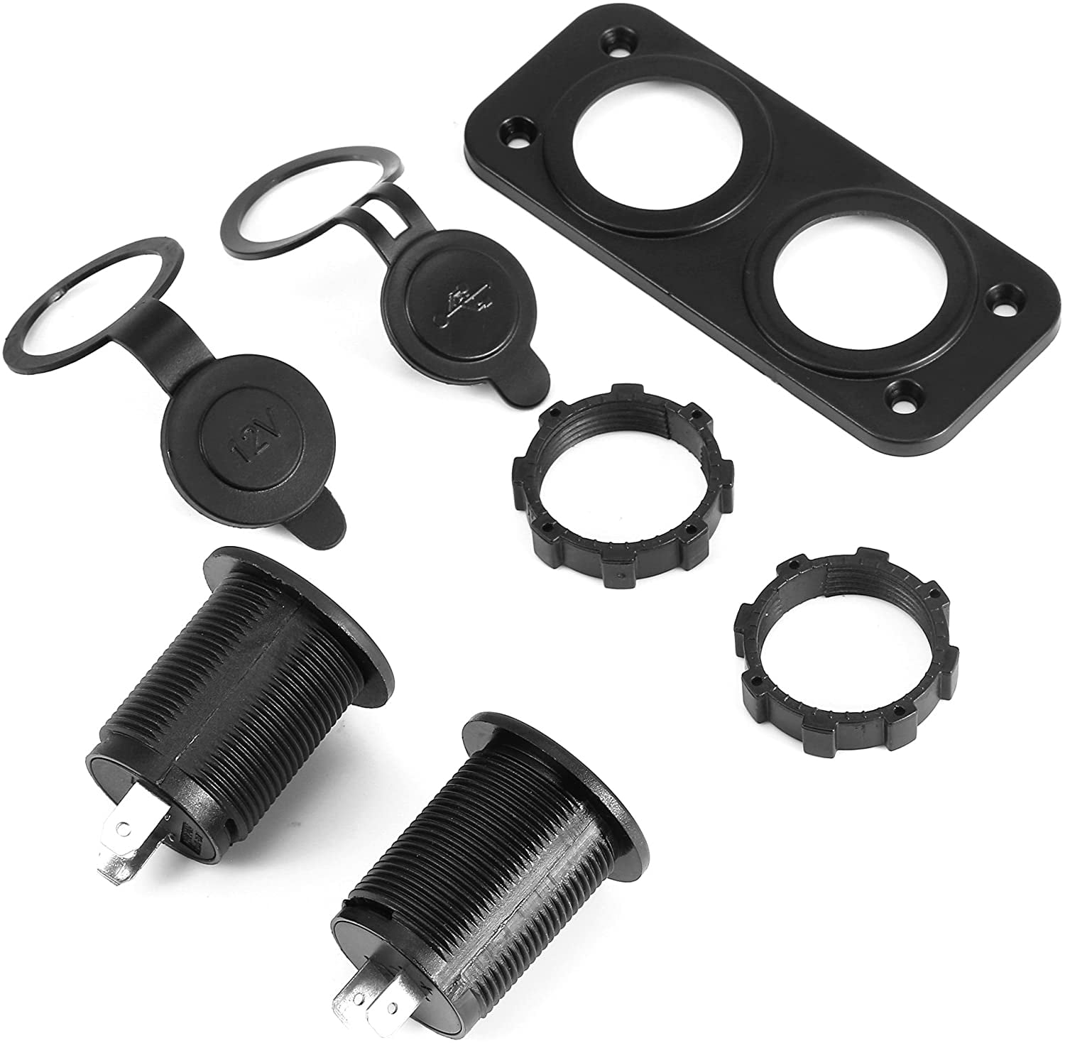 Câble Convertisseur USB 5V Mâle Vers Allume-cigare 12V Femelle - 35 Cm, Pour Caméra Embarquée, GPS, LED - 3
