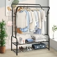 UNTIMATY Heavy Duty Clothing Garment Rack, Double Rail Freestanding