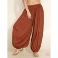 thumbnail image 5 of Pants for Women Work Plus Size Solid Color Casual Loose Yoga Trousers Palazzo Wide Leg Pants, 5 of 7