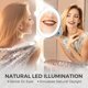 thumbnail image 3 of Makeup Mirror with Suction Cup, LED Light and 10x Magnification White, 3 of 5