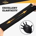 thumbnail image 3 of TitanFlex Heavy Duty Black Nitrile Gloves, Large, 6 Mil with Raised Diamond Texture, Industrial Work Gloves Disposable Latex Free, Powder Free, Mechanic Disposable Gloves (Box of 1000), 3 of 10