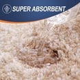 thumbnail image 4 of Buganda Microfiber Bathroom Rugs, 20"x47" Beige Luxury Extra Soft and Absorbent Bath Mat, Non-Slip Plush Bath Carpet, 4 of 7