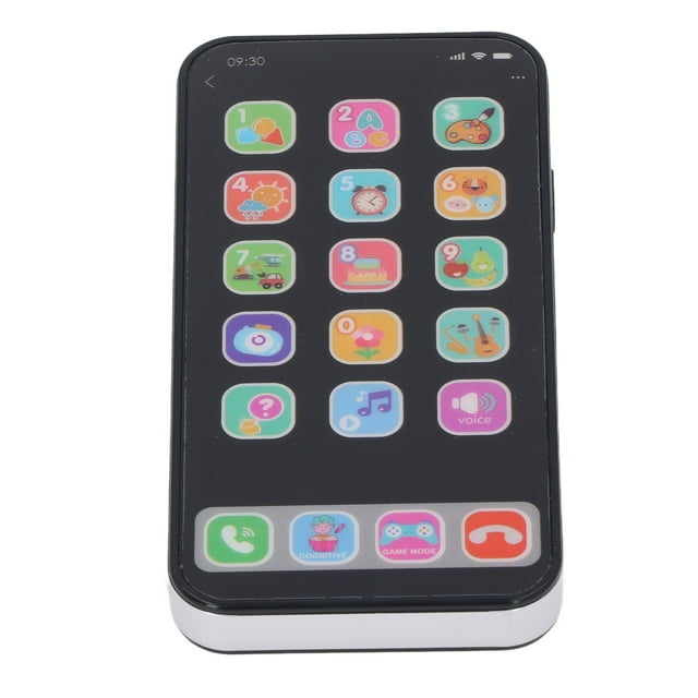 Toddler Toys, Kids Simulation Phone Toy Kids Phone Kids Smart Phone Light Function Educational Gifts for Over 3 Years Old Toddler Play Phone Preschool Learning Toy