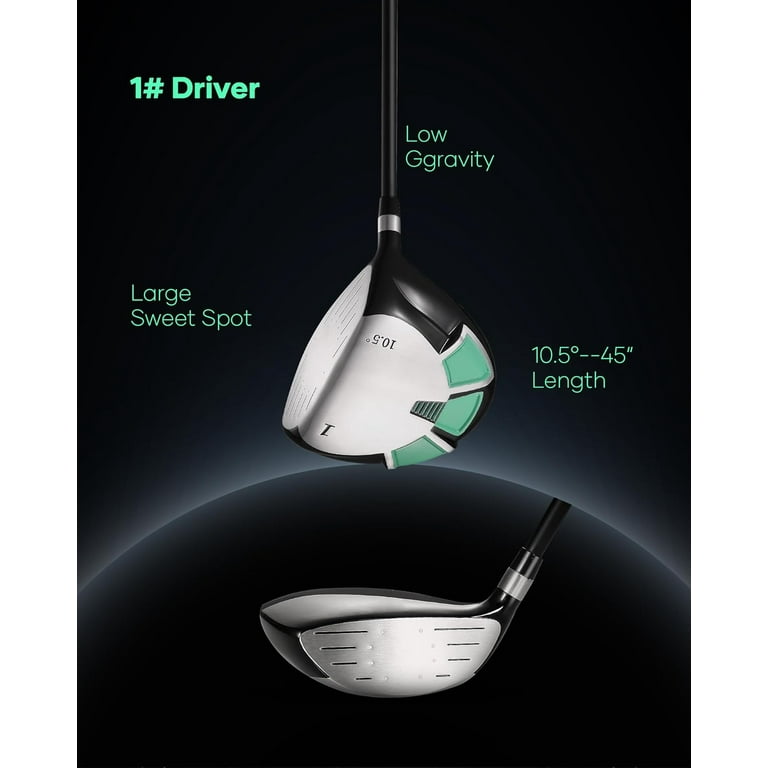 Naipo Golf Club Set 9-Piece Complete Golf Set for Right