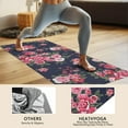 thumbnail image 4 of Pioneer Flower Floral Print Pattern Hot Yoga Mat Towel Non Slip for Hot Yoga - Quick-Drying Yoga Mat Cover with 4 Corner Pockets with Travel Bag - Hot Yoga Towel Non Slip 74"x26", 4 of 6