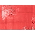 thumbnail image 1 of Ahgly Company Indoor Rectangle Abstract Red Modern Area Rugs, 4' x 6', 1 of 4