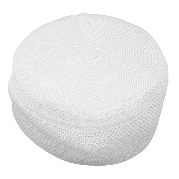 Masteelf Muslim Beanie Cap Cotton Islamic Prayer Hat Round Muslim Cap Arabian Hajj Hats Prayer Skull Hats Islamic Top Hat for Eid Ramadan Headwear