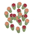 thumbnail image 3 of Apliques etiqueta de costura DIY artesanía pantalones bolsas coser en parche de reparación ropa chaqueta parches bordados decorativos de cumpleaños 20 piezas tulipanes, 3 of 8